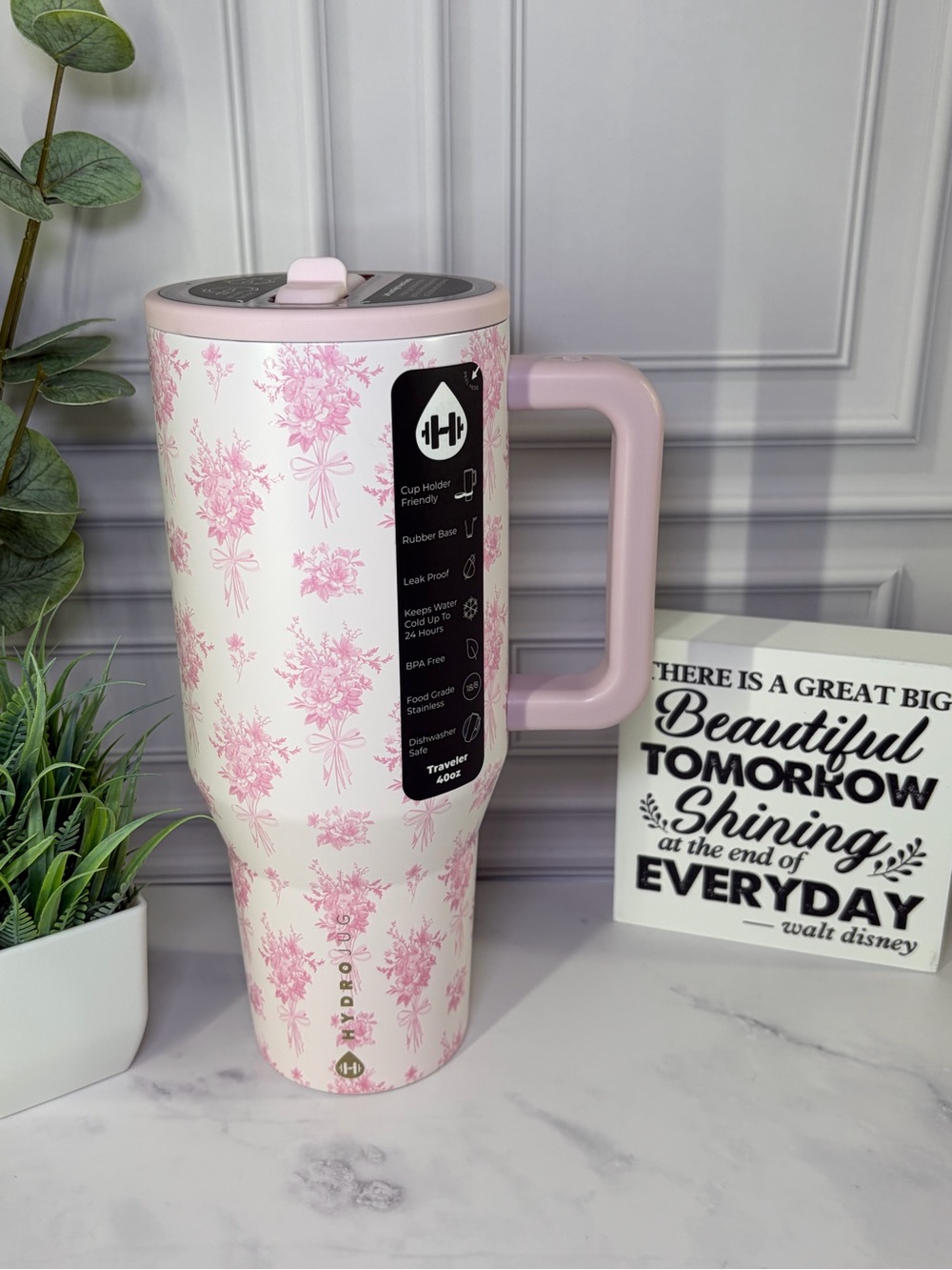 HydroJug Bouquet 40oz Traveler BNWT